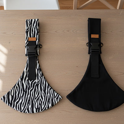 Echarpe de portage noir ou zebre