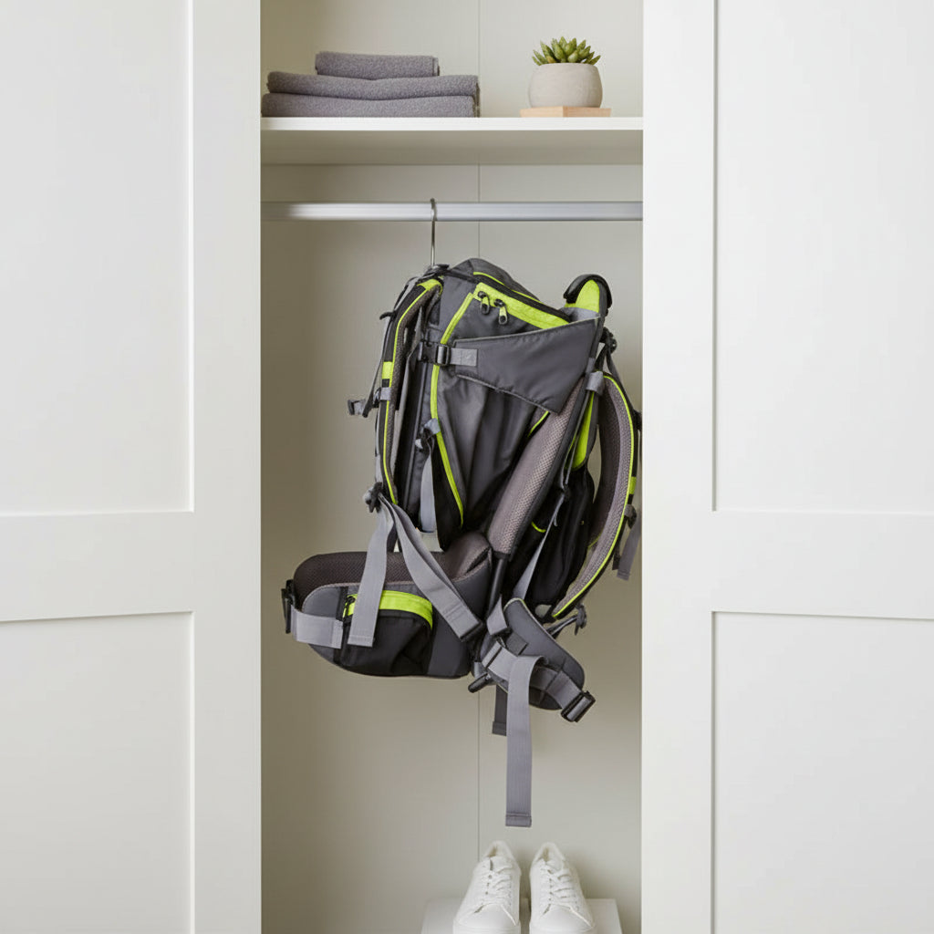 porte bebe plier ranger dans le placard