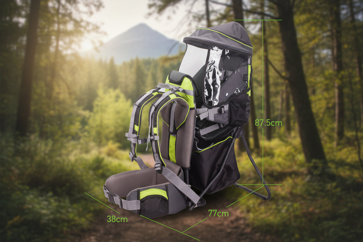 porte bebe randonnee vert avec dimentions